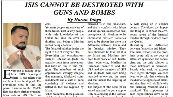 ISIS cannot be destroyed with guns and bombs||Urdu Times
